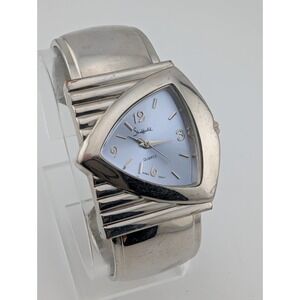 Sheffield Watch Women 36mm Asymmetrical Case Silver Bangle Band- New Battery